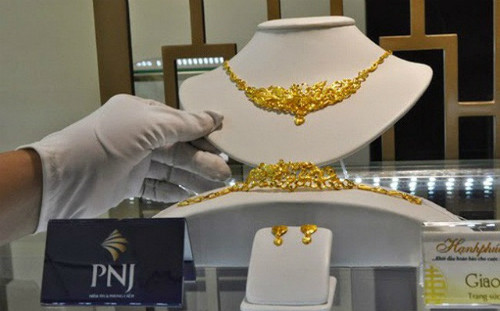 Giao dịch vàng miếng tại các doanh nghiệp vàng vẫn chưa thực sự khởi sắc. Ảnh: Lệ Chi.