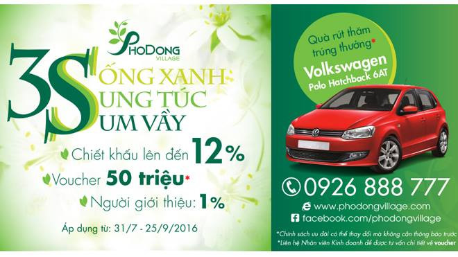 Đến thời điểm hiện tại, PhoDong Village là dự án BĐS duy nhất áp dụng mức chiết khấu kỷ lục lên đến 12%