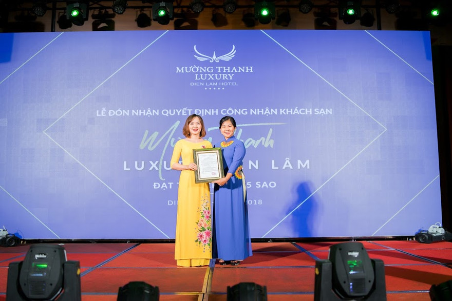 Khách sạn Mường Thanh Diễn Lâm đạt tiêu chuẩn 5 sao