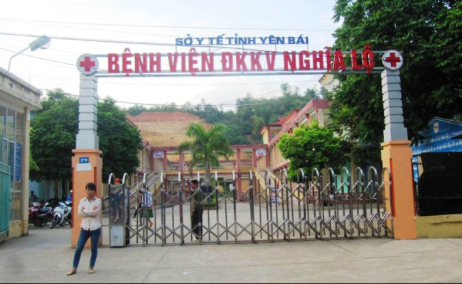 Bệnh viện Đa khoa Nghĩa Lộ, nơi 3 bệnh nhận Trung Quốc đang được điều trị cách ly.