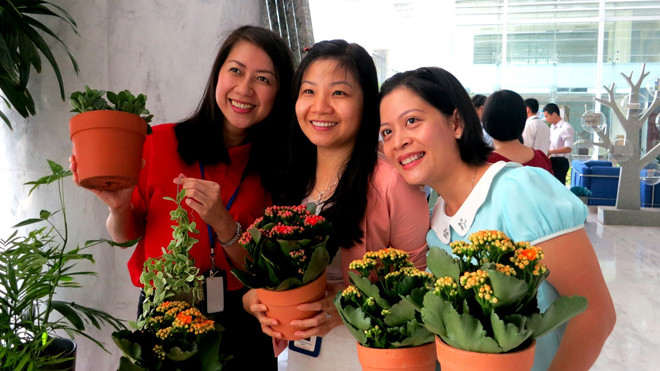 Niềm vui nhận cây xanh được đổi bằng vỏ hộp sữa 