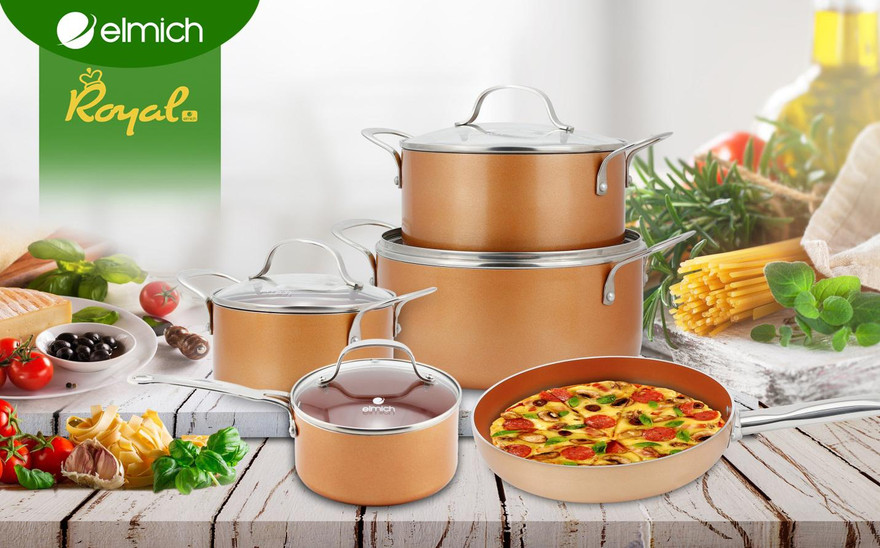 Nồi chảo Royal với đáy từ Full induction giúp tăng hiệu suất bắt từ lên 95%