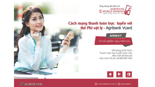 Cách mạng thanh toán trực tuyến với thẻ Phi vật lý - Agribank Vcard