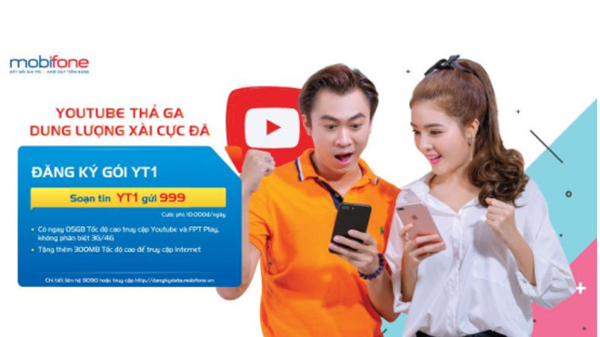  Tất tần tật thông tin các gói 3G/4G truy cập Youtube của MobiFone