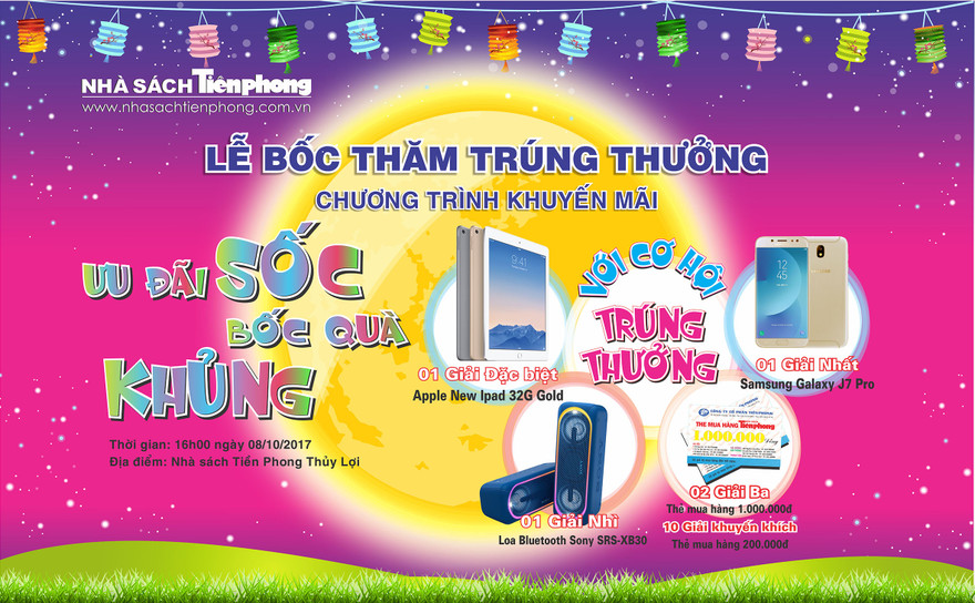 Hơn 10 ngàn người tham gia khuyến mãi “Ưu đãi sốc, bốc quà khủng” tại nhà sách Tiền Phong