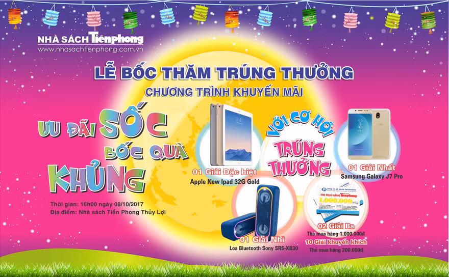 Hơn 10 ngàn người tham gia khuyến mãi “Ưu đãi sốc, bốc quà khủng” tại nhà sách Tiền Phong