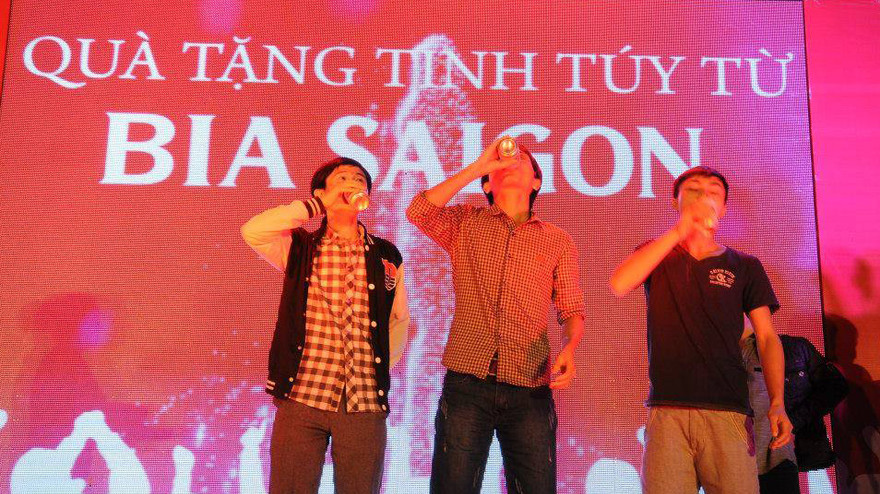 Quà tặng tinh túy từ Bia Saigon trên đường đến Nghệ An