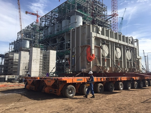 Vận chuyển thiết bị cho DA nhiệt điện Sông Hậu 