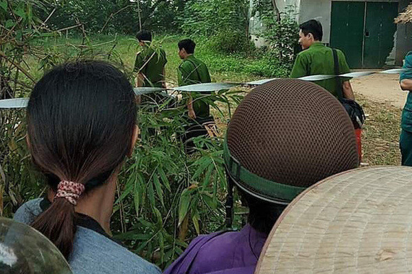 hu vực nơi nạn nhân bị bắn chết.