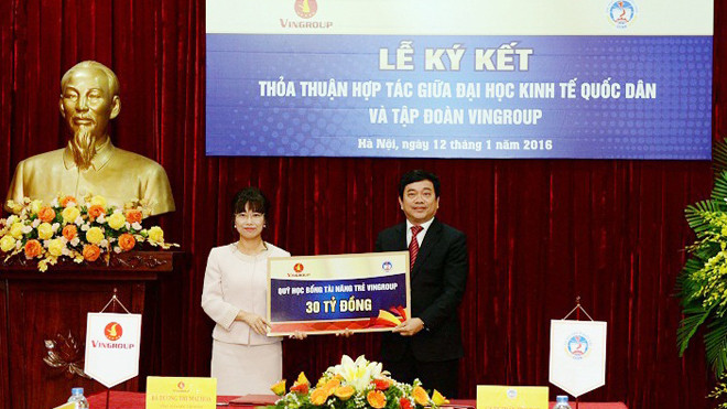 Quỹ học bổng tài năng trẻ 30 tỷ đồng cho sinh viên ĐH KTQD 