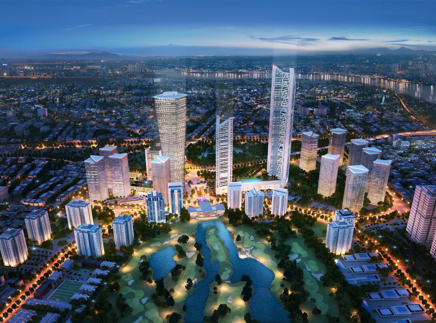 Phối cảnh về đêm tại Ciputra Hanoi