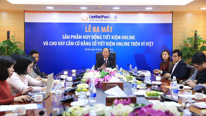 Ông Nguyễn Đình Thắng, Phó Chủ tịch LienVietPostBank phát biểu tại sự kiện