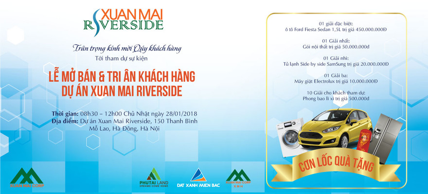 Những cơ hội cuối cùng khi mua Xuân Mai Riverside nhận ôtô Ford Fiesta