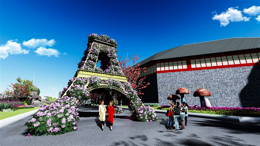 'Trồng' một vườn hướng dương rộng 1500m2 bên vịnh Hạ Long dịp lễ hội hoa