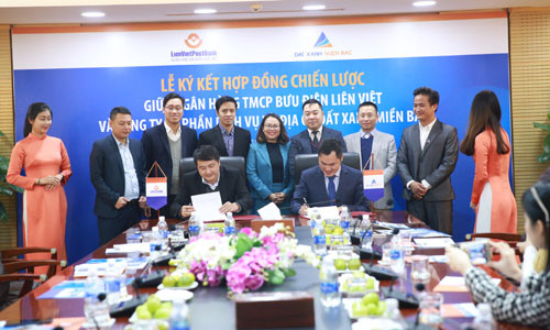 Lienvietpostbank hợp tác với địa ốc đất xanh miền Bắc thu hộ phí chung cư 