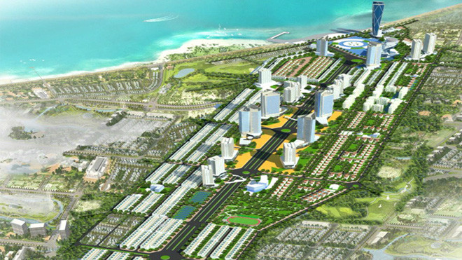 Phối cảnh Khu trung tâm đô thị - Thương mại – Dịch vụ - Tài chính – Du lịch Nha Trang.