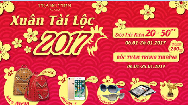 Xuân Tài Lộc 2017 cùng Tràng Tiền Plaza
