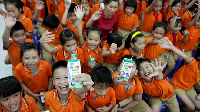 Vinamilk tiên phong đi đầu trong chương trình sữa học đường 