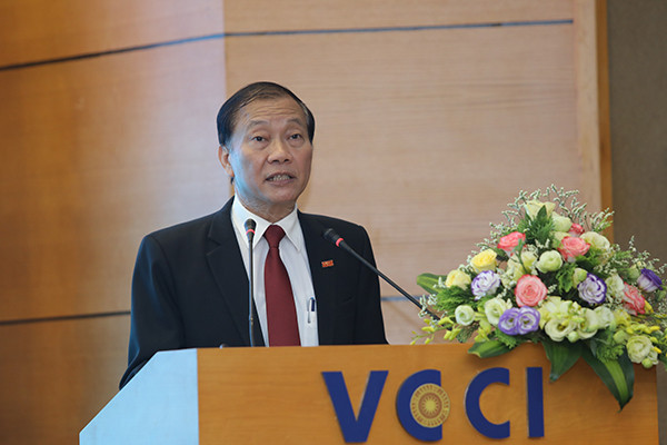 Ông Hoàng Quang Phòng, Phó Chú tịch VCCI chia sẻ về quá trình chọn DN đi cùng chuyên cơ. 