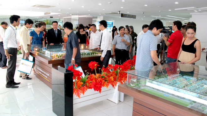 Không gian trưng bày dự án BĐS tại trụ sở chính của STDA