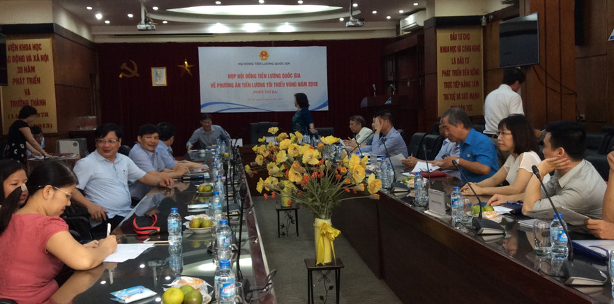 HĐTL Quốc gia họp bàn phương án tăng lương tối thiểu 2018