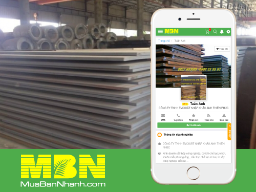 Thép Anh Thiên Phúc trên MXH MuaBanNhanh