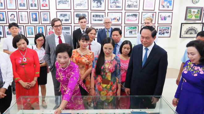 Ông Jesse Boone- Giám đốc BUV và ông Chris Jeffery- Giám đốc Học vụ BUV trong buổi gặp gỡ 