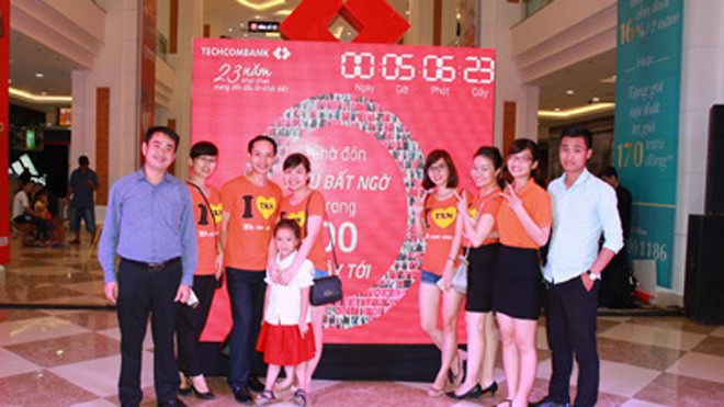 Techcombank miễn phí cho các giao dịch trực tuyến 