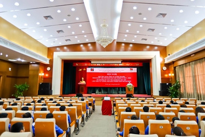 Toàn cảnh Hội nghị học tập, quán triệt Nghị quyết Đại hội Đoàn toàn quốc lần thứ XI và Nghị quyết Đại hội Đoàn Khối lần thứ III, nhiệm kỳ 2017 - 2022