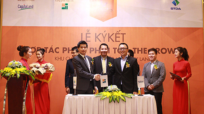 Lễ ký kết hợp tác chiến lược giữa CapitaLand – Hoàng Thành và Hệ thống siêu thị dự án Bất động sản STDA.