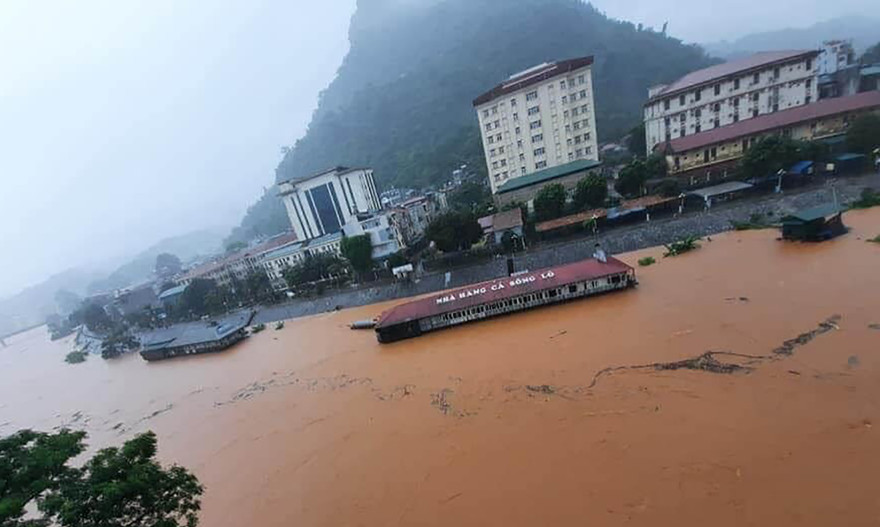 Mưa lũ gây thiệt hại nặng nề ở Hà Giang.