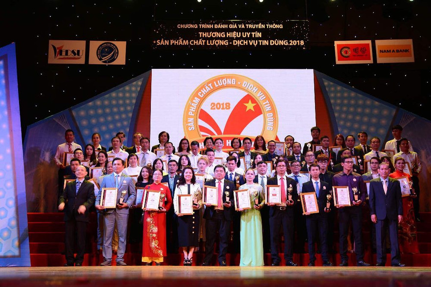 Các đơn vị được vinh danh trong top 10 thương hiệu uy tí