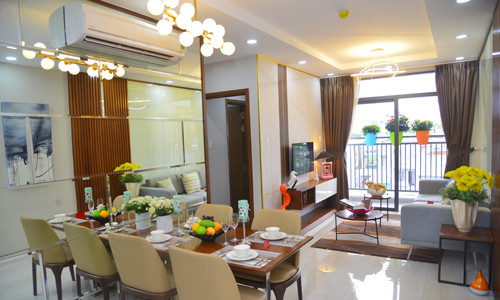 Căn hộ với đầy đủ tiện nghi hiện đại nhưng giá bán vừa tầm thu nhập của các gia đình trẻ đang khá khan hiếm trên thị trường (Ảnh: Him Lam Land)