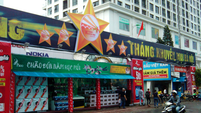 Ngôi sao - dấu hiệu nhận biết điểm vàng TKM HN đã xuất hiện tại tất cả các điểm vàng của siêu thị điện máy Pico. 