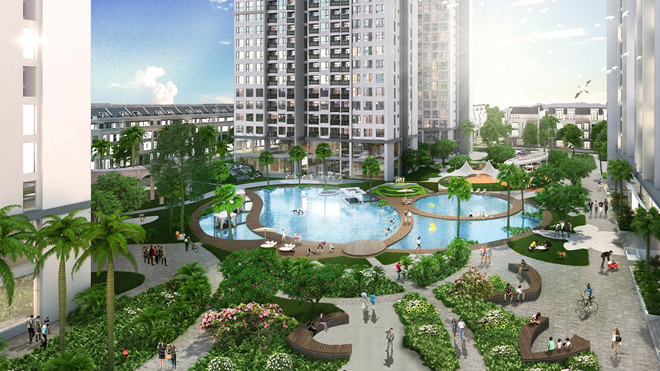 Cùng với “cú hích” hạ tầng, sự xuất hiện các khu đô thị với quy mô lớn góp phần thay mới diện mạo khu vực Tây Hà Nội