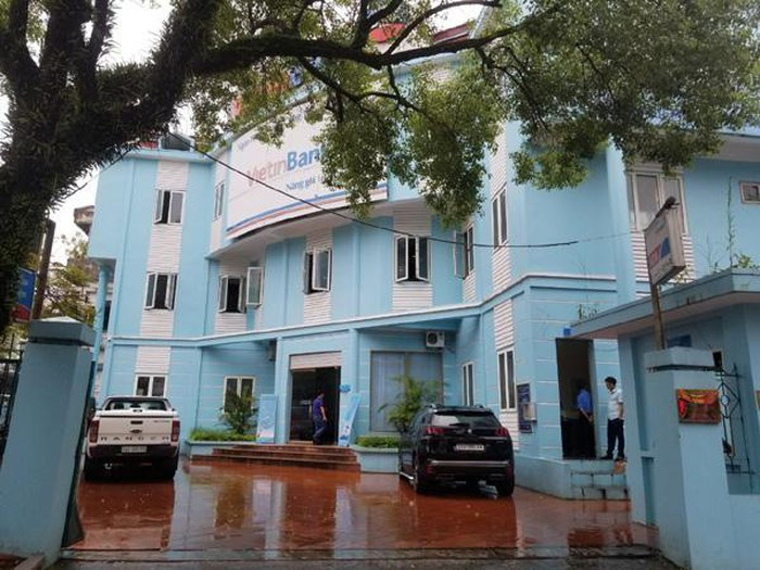 Chi nhánh Ngân hàng Vietinbank nơi xảy ra vụ cướp vào sáng 27/8.