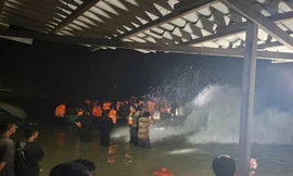 Sóng lớn đánh lật thúng, một người mất tích ở Lâm Đồng