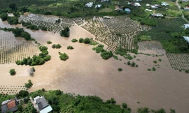 Hồ Đại Ninh xả lũ đến 350 m³/s