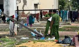 Hiện trường nơi xảy ra sự việc.