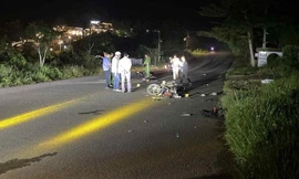 Hai xe máy tông trực diện, một người tử vong