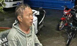 Ông Khánh thời điểm được người dân cứu.