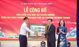 Sáu văn nghệ sỹ được đặt tên đường tại tỉnh Điện Biên