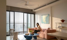 Thiết kế căn hộ 144m2 với gam màu tươi sáng khởi tạo năng lượng tích cực cho gia chủ