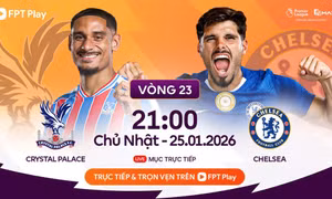 Crystal Palace vs Chelsea.
