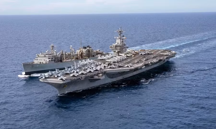 Tàu sân bay thứ ba của Mỹ tiến về Trung Đông