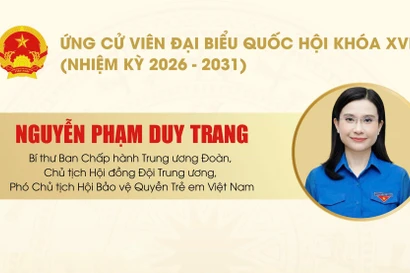 Bí thư Trung ương Đoàn Nguyễn Phạm Duy Trang ứng cử Đại biểu Quốc hội khóa XVI tại TP. HCM