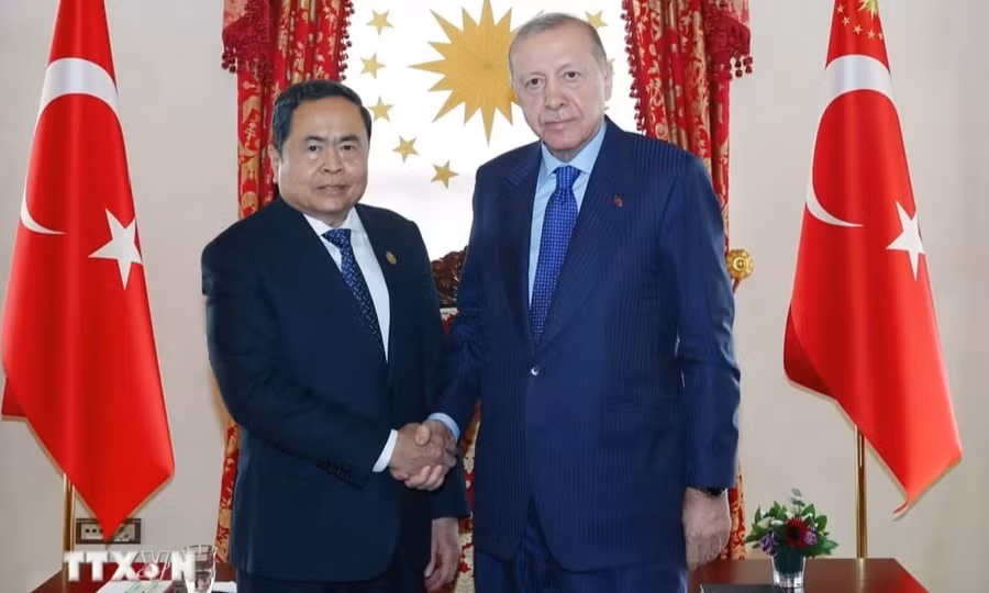 Chủ tịch Quốc hội Trần Thanh Mẫn hội kiến Tổng thống Thổ Nhĩ Kỳ