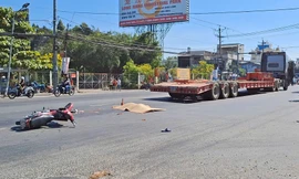 Xe đầu kéo va chạm xe máy trên Quốc lộ 1A làm 1 người tử vong tại chỗ