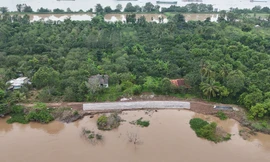 Vận động người dân ở cồn Thanh Long đi tạm lánh