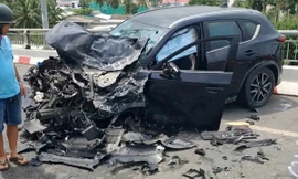 4 ô tô đâm liên hoàn trên cầu ở Đồng Tháp